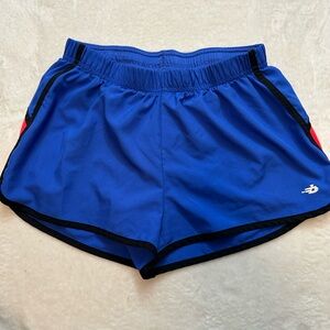 New Balance Blue and Black Athletic Shorts Lightweight Moisture-Wicking